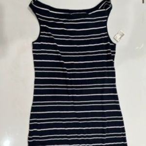 Eddie Bauer Dress - Size M - Navy and White